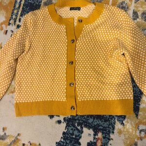 Emery Rose Mustard Yellow Button Cardigan Sweater Size M